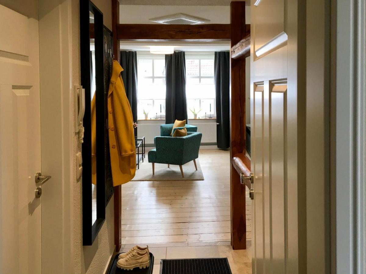 Schoene Ferienwohnung Am Mathildenbrunnen 크베들린부르크 외부 사진