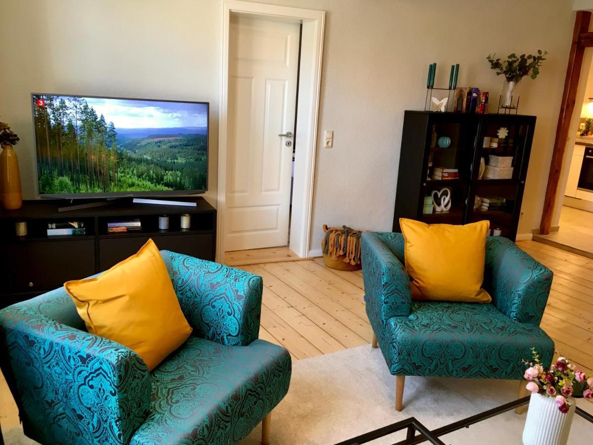 Schoene Ferienwohnung Am Mathildenbrunnen 크베들린부르크 외부 사진