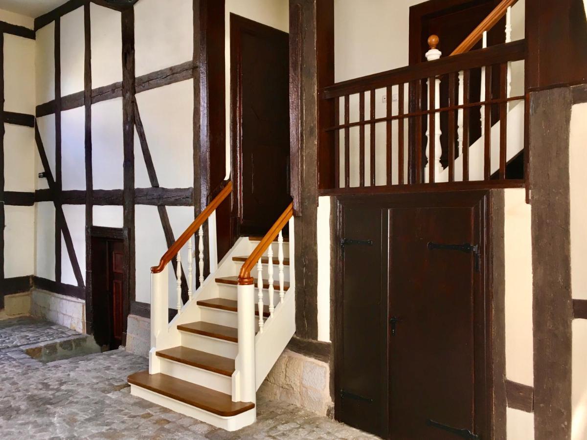 Schoene Ferienwohnung Am Mathildenbrunnen 크베들린부르크 외부 사진